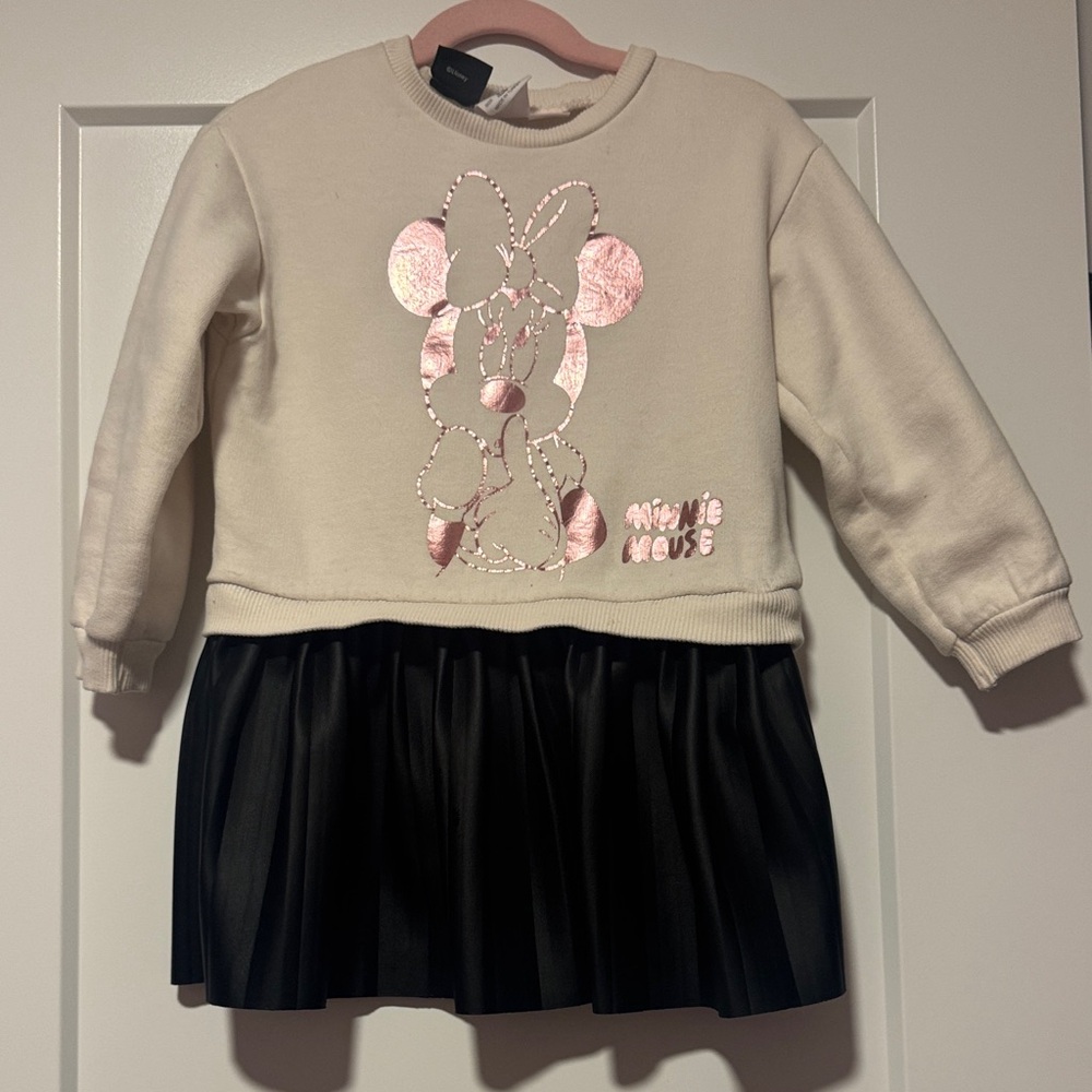 Zara Minnie Mouse Sweatshirt Dress